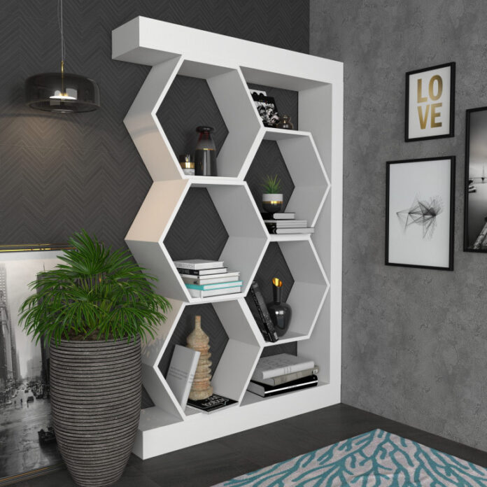 Biblioteca Model Artemis, Alb, 90x24x140 cm Biblioteca Model Artemis, Alb, 90x24x140 cm