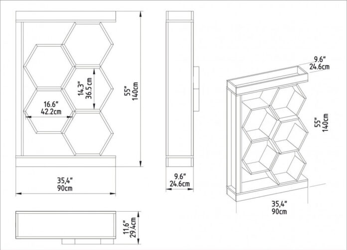Biblioteca Model Artemis, Alb, 90x24x140 cm Biblioteca Model Artemis, Alb, 90x24x140 cm