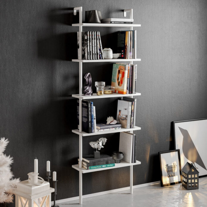 Biblioteca Model Paula, Alb, 60x174x22 cm Biblioteca Model Paula, Alb, 60x174x22 cm