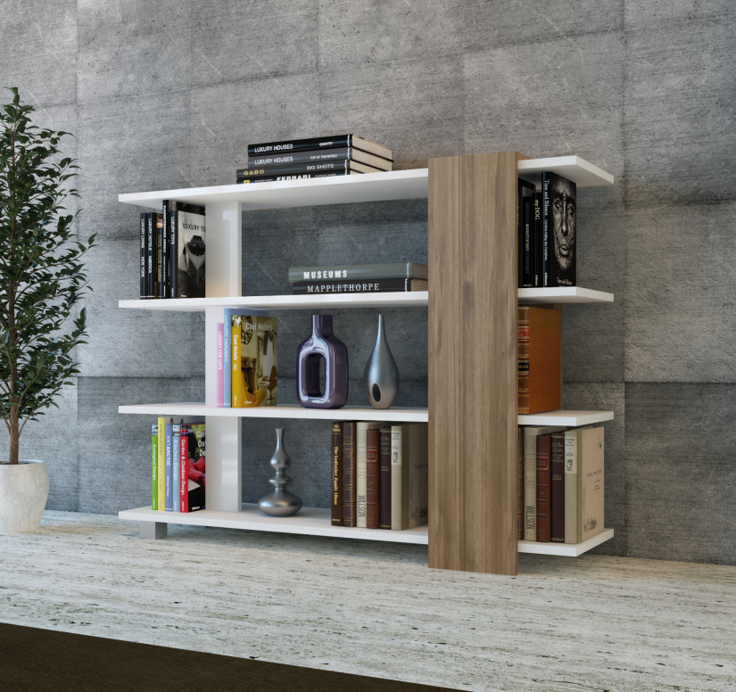 Biblioteca Salvador, Model Nur, Alb/Nuc Biblioteca Salvador, Model Nur, Alb/Nuc