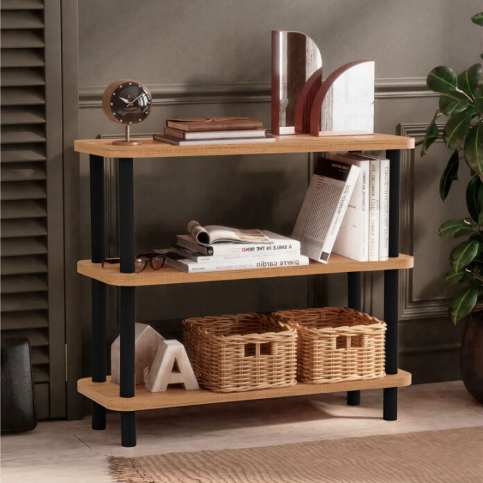 Biblioteca Salvador, Model Step, Negru/Natur Biblioteca Salvador, Model Step, Negru/Natur