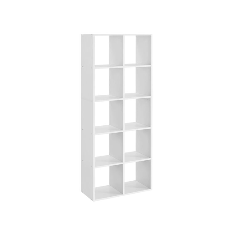 Biblioteca Vasagle Alb 65.5x30x161.5 cm