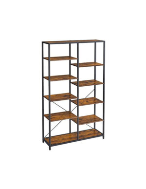 Biblioteca Vasagle, Model Mitchell, 30x100x170 cm, Maro Rustic/Negru Biblioteca Vasagle, Model Mitchell, 30x100x170 cm, Maro Rustic/Negru
