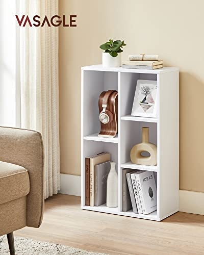 Biblioteca Vasagle, Model Rayna, 80x50x24 cm, Alb Biblioteca Vasagle, Model Rayna, 80x50x24 cm, Alb