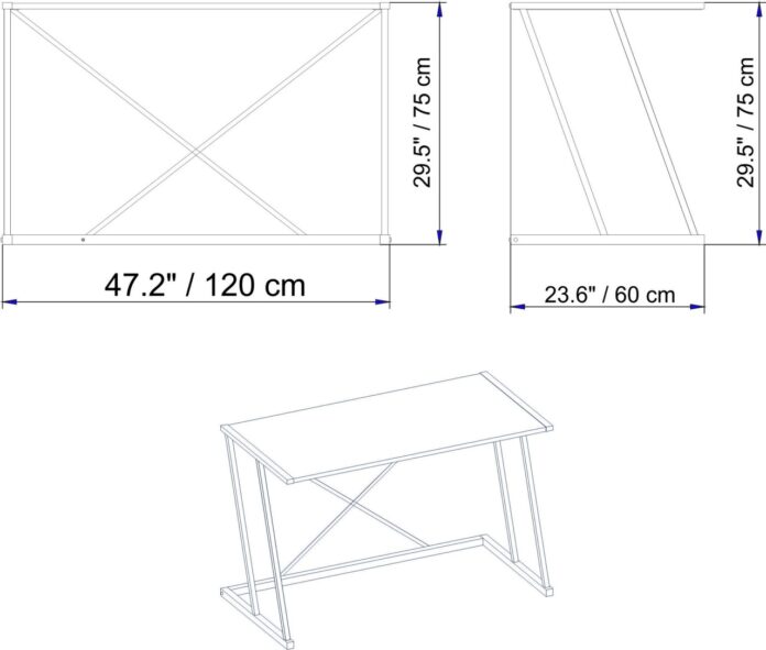 Birou Anemon Alb 120x75x60 cm Birou Anemon Alb 120x75x60 cm