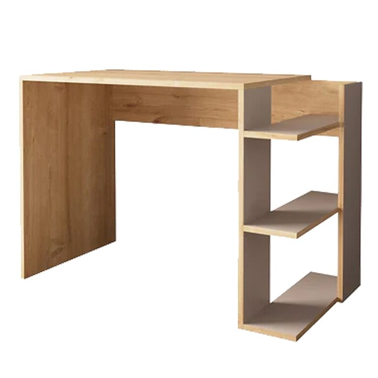 Birou Model Toska, Stejar/Bej nisip, 114x56x76 cm