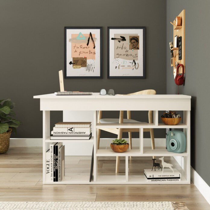 Birou pe Colt Salvador, model CT5, 120x75x60 cm, Alb Birou pe Colt Salvador, model CT5, 120x75x60 cm, Alb