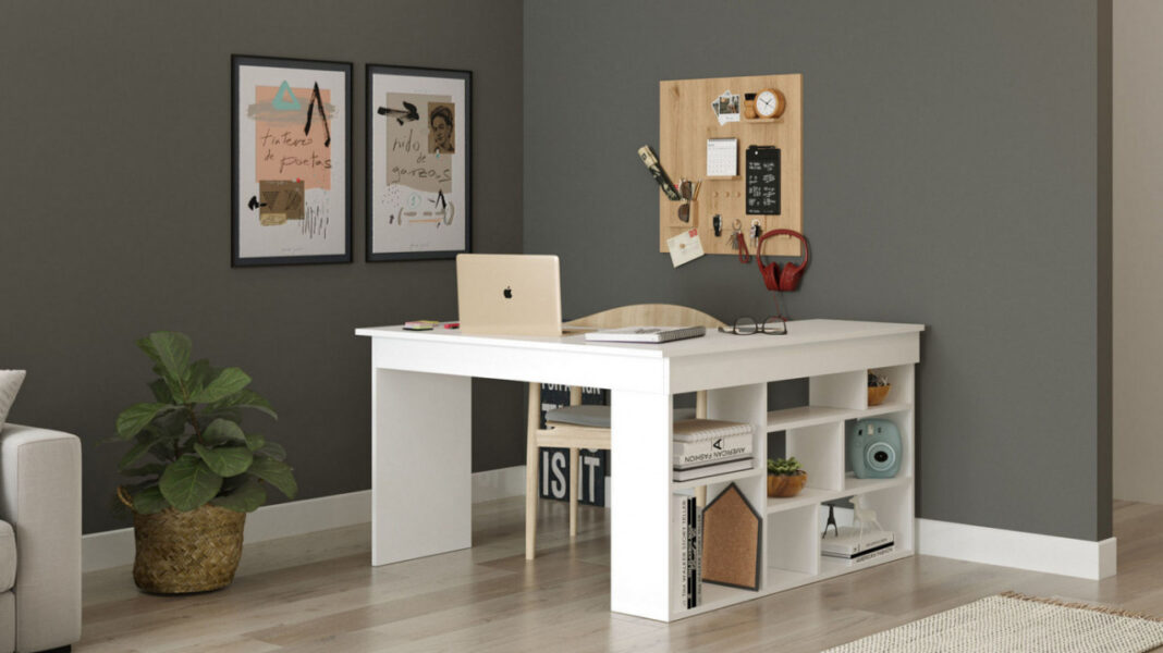 Birou pe Colt Salvador, model CT5, 120x75x60 cm, Alb Birou pe Colt Salvador, model CT5, 120x75x60 cm, Alb