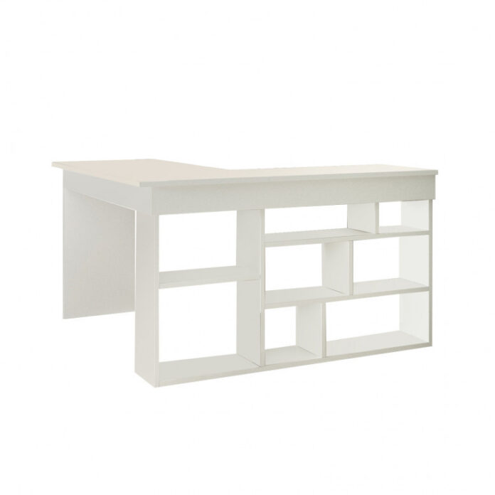 Birou pe Colt Salvador, model CT5, 120x75x60 cm, Alb Birou pe Colt Salvador, model CT5, 120x75x60 cm, Alb