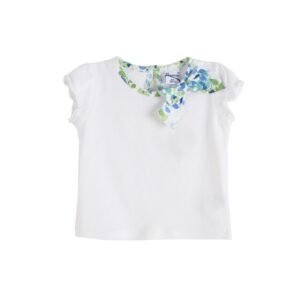 Bluza bebe alba cu maneca scurta Newness Bluza bebe alba cu maneca scurta Newness