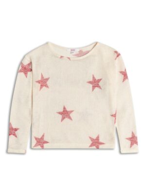 bluza-crem-cu-stelute-roz1683