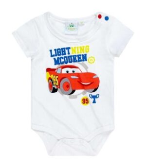 Body alb cu maneca scurta Cars Body alb cu maneca scurta Cars