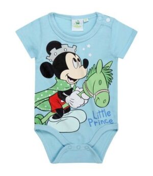 Body bleu cu maneca scurta Mickey Mouse Body bleu cu maneca scurta Mickey Mouse
