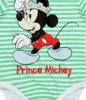 Body verde cu maneca scurta Mickey Mouse Body verde cu maneca scurta Mickey Mouse