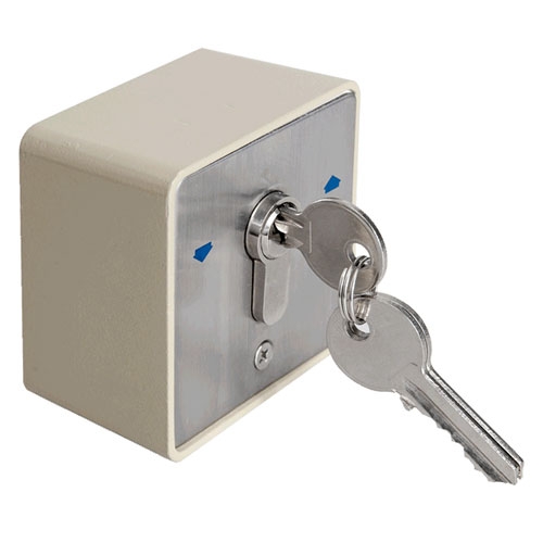 Buton cu cheie YKS-803D1, 2 comutatoare, 3 chei, aparent Buton cu cheie YKS-803D1, 2 comutatoare, 3 chei, aparent