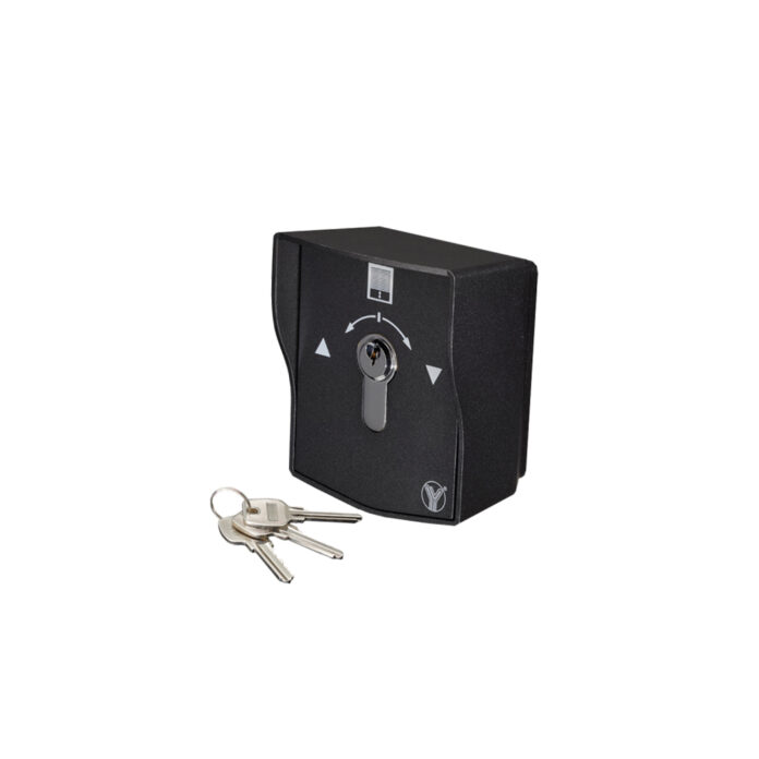 Buton cu cheie YKS-852B(EN), 2 comutatoare, 3 chei, aparent, NO/NC Buton cu cheie YKS-852B(EN), 2 comutatoare, 3 chei, aparent, NO/NC