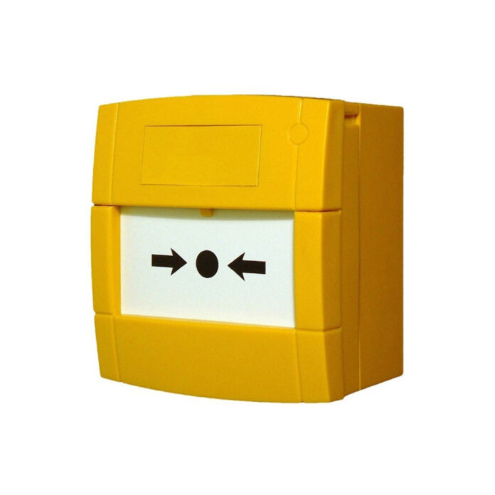 Buton de incendiu cu geam KAC MCP3A-Y000SG-STCK-12, NO/NC, aparent, galben Buton de incendiu cu geam KAC MCP3A-Y000SG-STCK-12, NO/NC, aparent, galben
