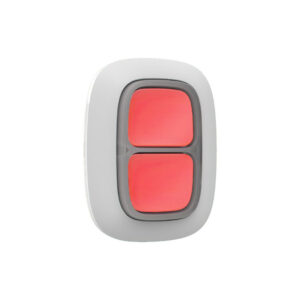 Buton de panica wireless Ajax DoubleButton WH, 2 butoane, 868 MHz, RF 1300 m, alb Buton de panica wireless Ajax DoubleButton WH, 2 butoane, 868 MHz, RF 1300 m, alb