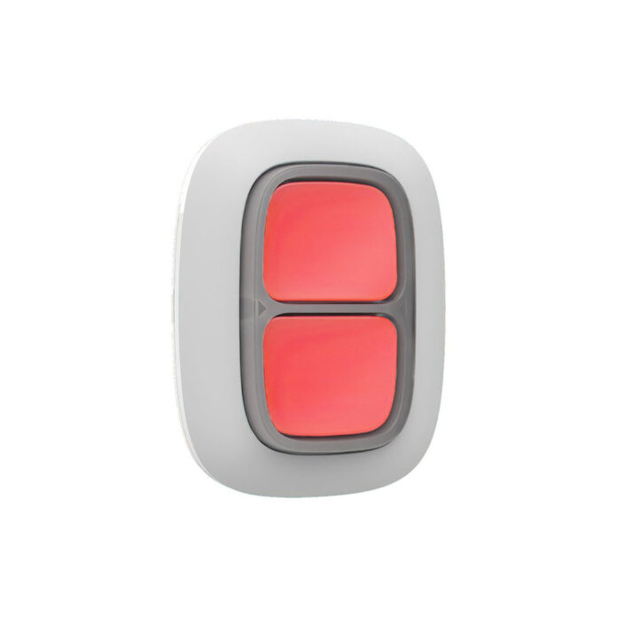 Buton de panica wireless Ajax DoubleButton WH, 2 butoane, 868 MHz, RF 1300 m, alb Buton de panica wireless Ajax DoubleButton WH, 2 butoane, 868 MHz, RF 1300 m, alb