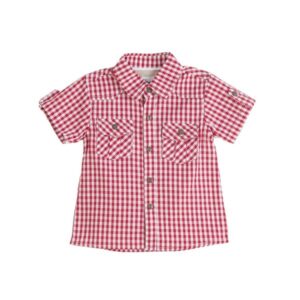 Camasa bebe cu maneca scurta in carouri Newness Camasa bebe cu maneca scurta in carouri Newness