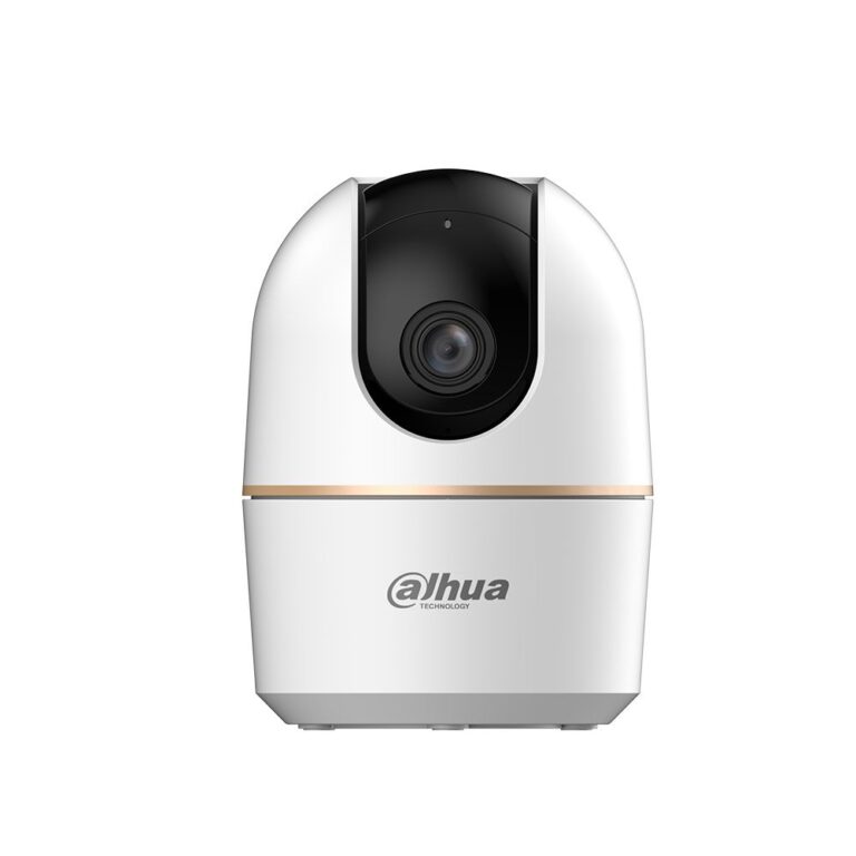 Camera supraveghere WiFi de interior Dahua H5A, Pan/Tilt 360, 5MP, WiFi 6, Vedere nocturna IR 10 m, Detectie AI persoane si animale, Urmarire automata, Patrulare presetata, Mod confidentialitate, Microfon si difuzor, Slot microSD