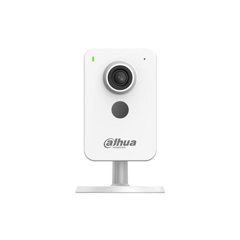 Camera supraveghere WiFi & PoE de interior Dahua C2K‑P, 2MP, WiFi 6, IR 30 m, Detectie AI persoane/vehicule, Comunicare bidirectionala, Alarma sunete anormale, Mod confidentialitate, Bluetooth pairing, H.265, Slot microSD