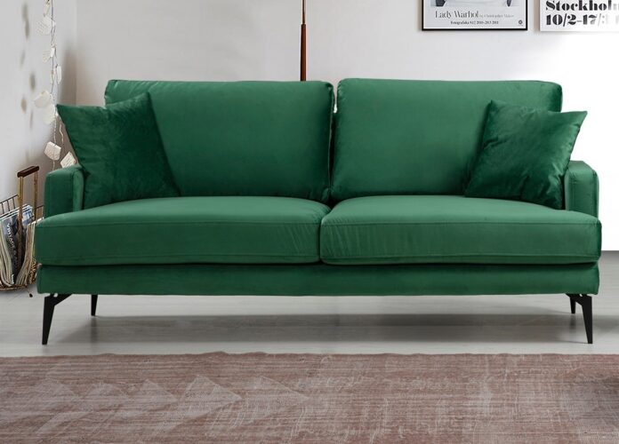 Canapea 2 locuri Papira Verde 175x90x88 cm Canapea 2 locuri Papira Verde 175x90x88 cm