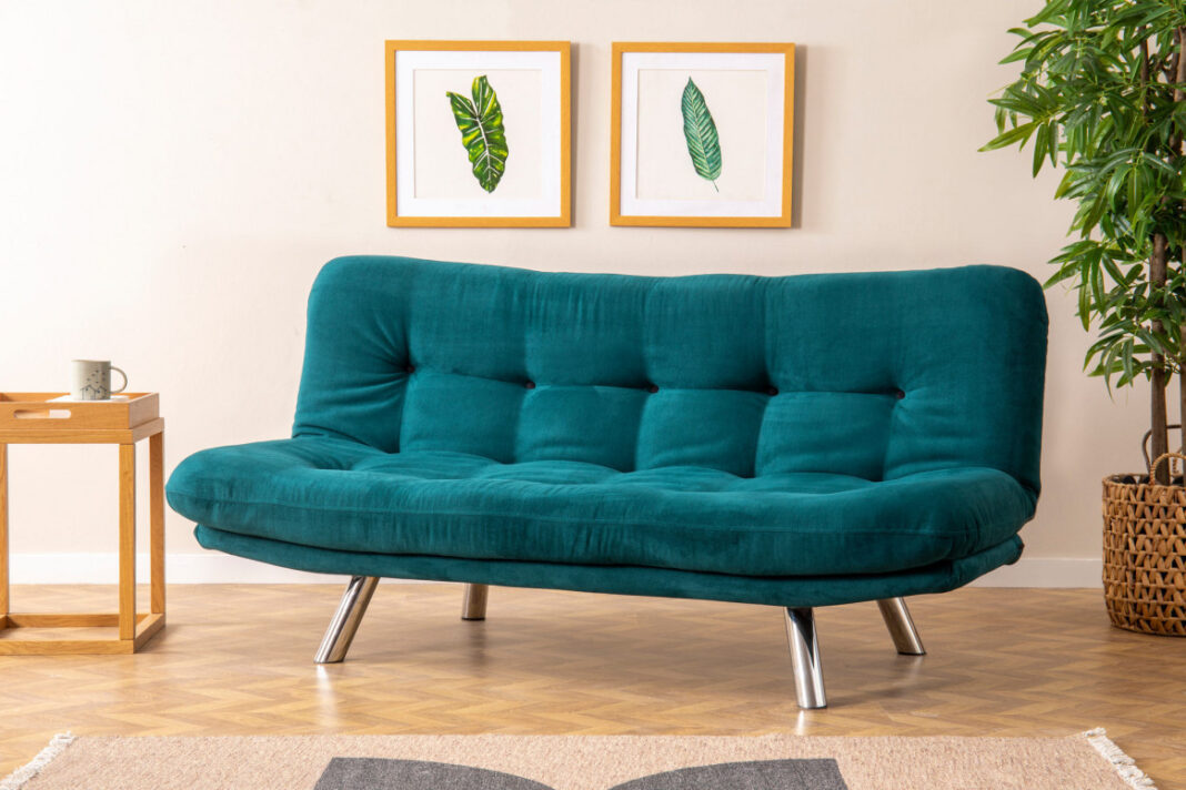 Canapea Extensibila, 3 Locuri Misa Small Sofabed Petrol Verde Canapea Extensibila, 3 Locuri Misa Small Sofabed Petrol Verde