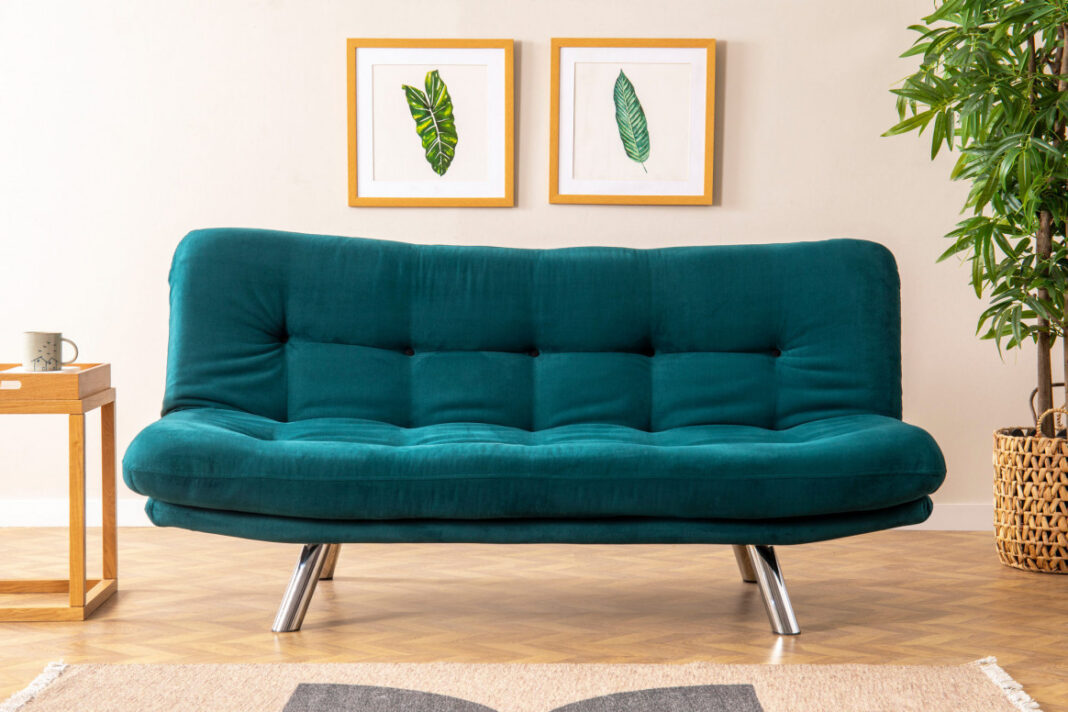 Canapea Extensibila, 3 Locuri Misa Small Sofabed Petrol Verde Canapea Extensibila, 3 Locuri Misa Small Sofabed Petrol Verde