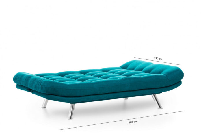 Canapea Extensibila, 3 Locuri Misa Sofabed Petrol Verde