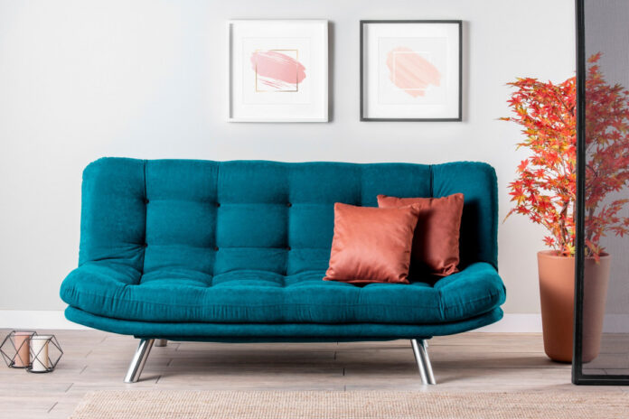 Canapea Extensibila, 3 Locuri Misa Sofabed Petrol Verde