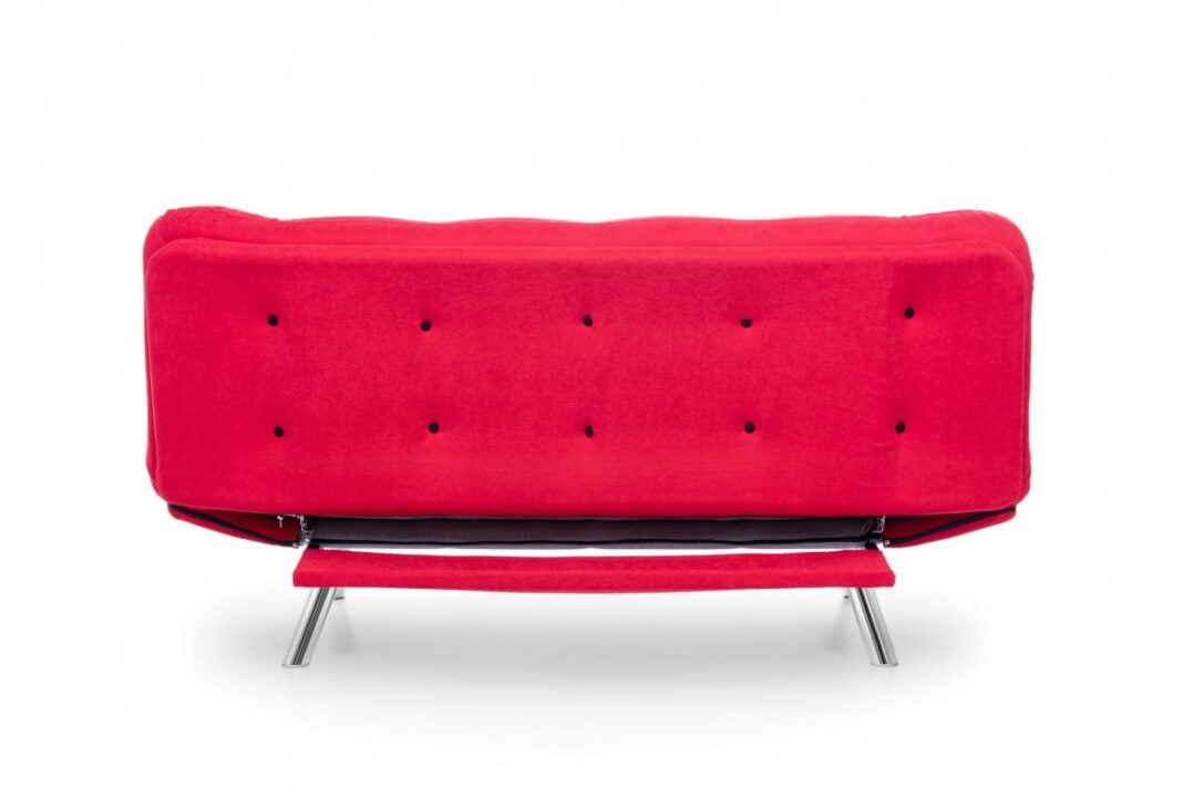 Canapea Extensibila, 3 Locuri Misa Sofabed Rosu Canapea Extensibila, 3 Locuri Misa Sofabed Rosu