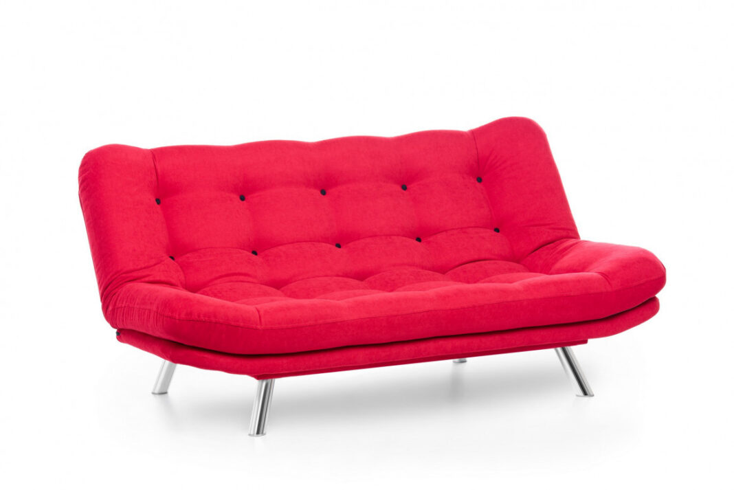 Canapea Extensibila, 3 Locuri Misa Sofabed Rosu Canapea Extensibila, 3 Locuri Misa Sofabed Rosu