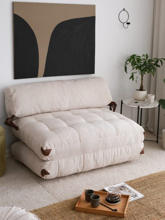 Canapea extensibilă cu 2 locuri Fold Alb 120x79x75 cm Canapea extensibilă cu 2 locuri Fold Alb 120x79x75 cm