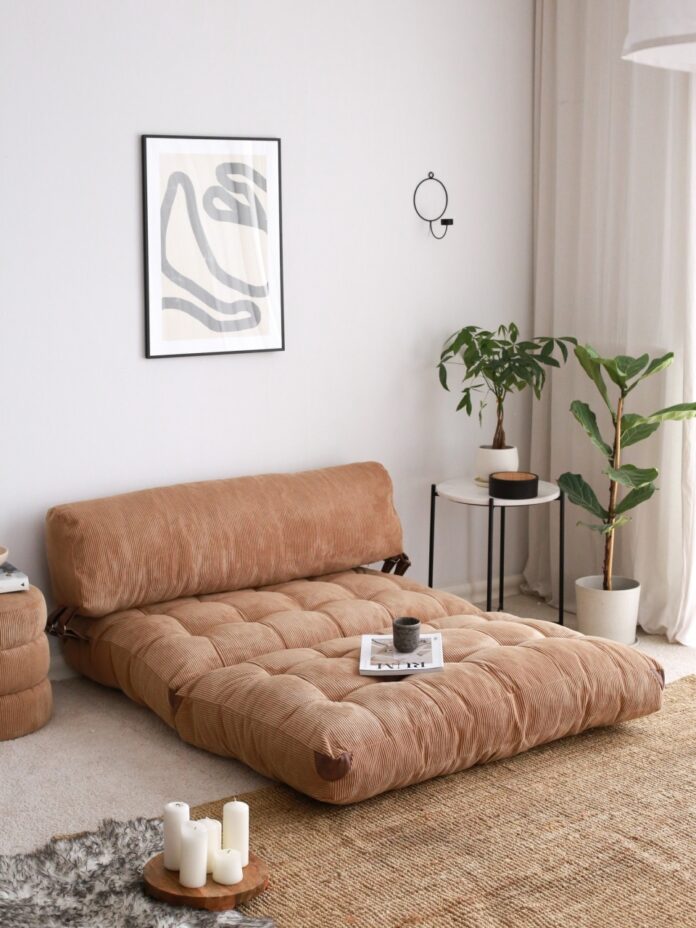 Canapea extensibilă cu 2 locuri Fold Maro 120x79x75 cm Canapea extensibilă cu 2 locuri Fold Maro 120x79x75 cm
