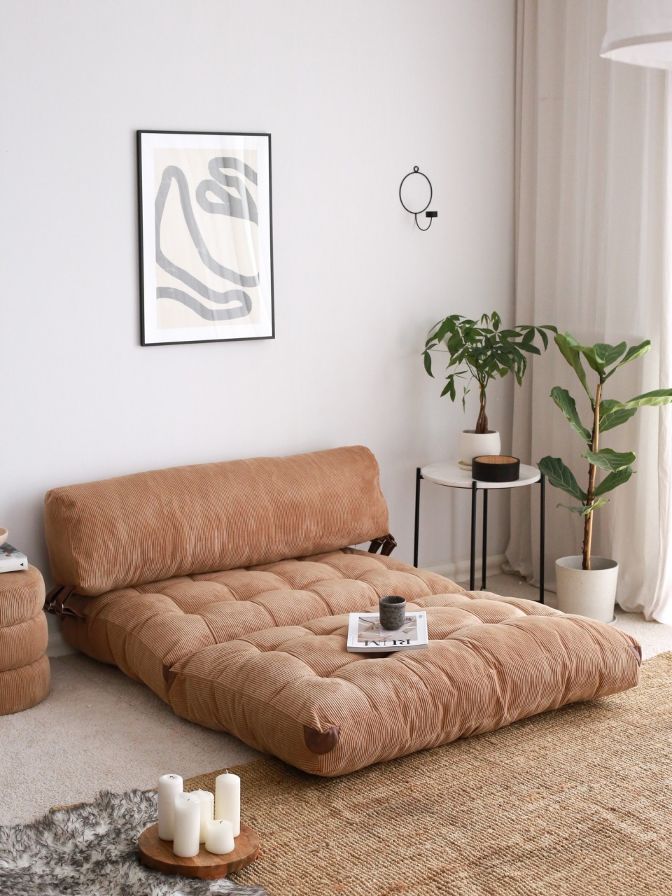 Canapea extensibilă cu 2 locuri Fold Maro 120x79x75 cm Canapea extensibilă cu 2 locuri Fold Maro 120x79x75 cm