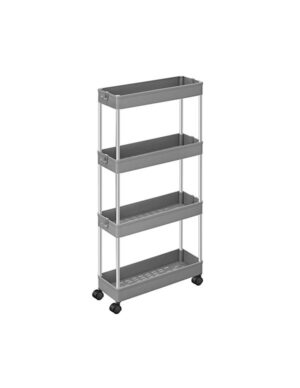 Carucior pentru depozitare, Songmics, Gri, KSC008G01, 40 x 12 x 86 cm Carucior pentru depozitare, Songmics, Gri, KSC008G01, 40 x 12 x 86 cm