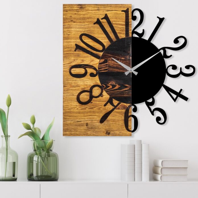 Ceas de perete decorativ din lemn Wooden Nuc 58x3x58 cm Ceas de perete decorativ din lemn Wooden Nuc 58x3x58 cm