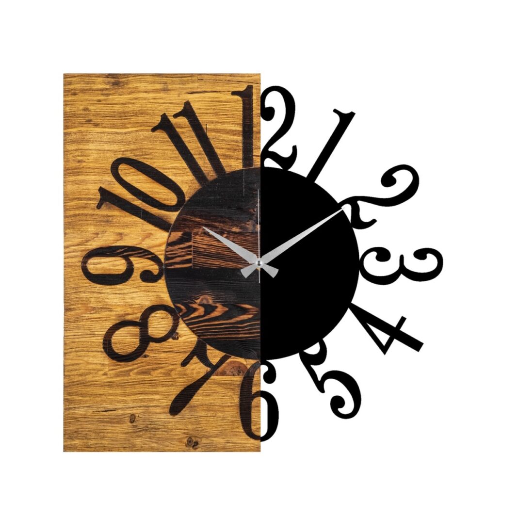 Ceas de perete decorativ din lemn Wooden Nuc 58x3x58 cm Ceas de perete decorativ din lemn Wooden Nuc 58x3x58 cm