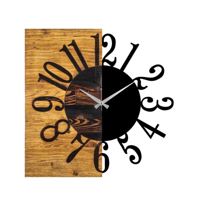 Ceas de perete decorativ din lemn Wooden Nuc 58x3x58 cm Ceas de perete decorativ din lemn Wooden Nuc 58x3x58 cm