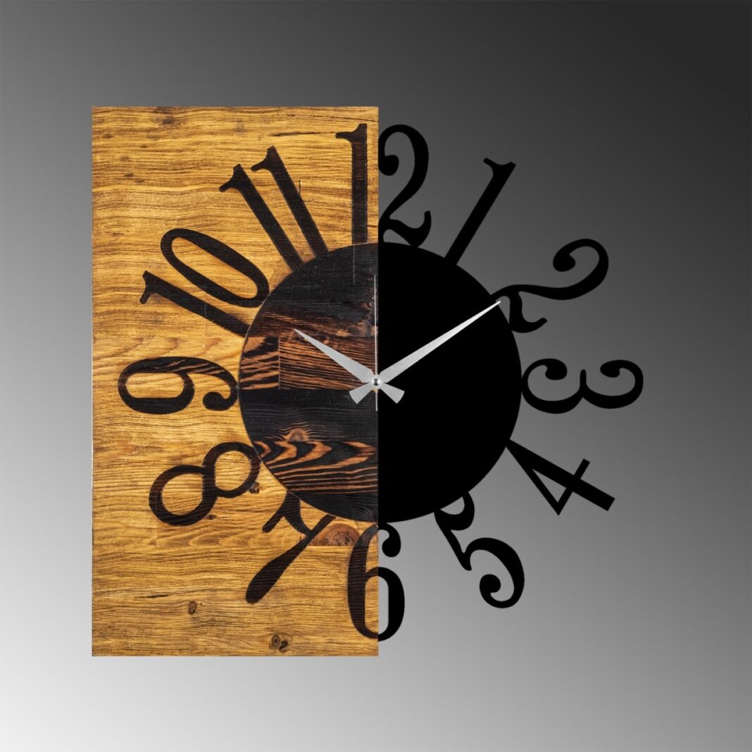 Ceas de perete decorativ din lemn Wooden Nuc 58x3x58 cm Ceas de perete decorativ din lemn Wooden Nuc 58x3x58 cm