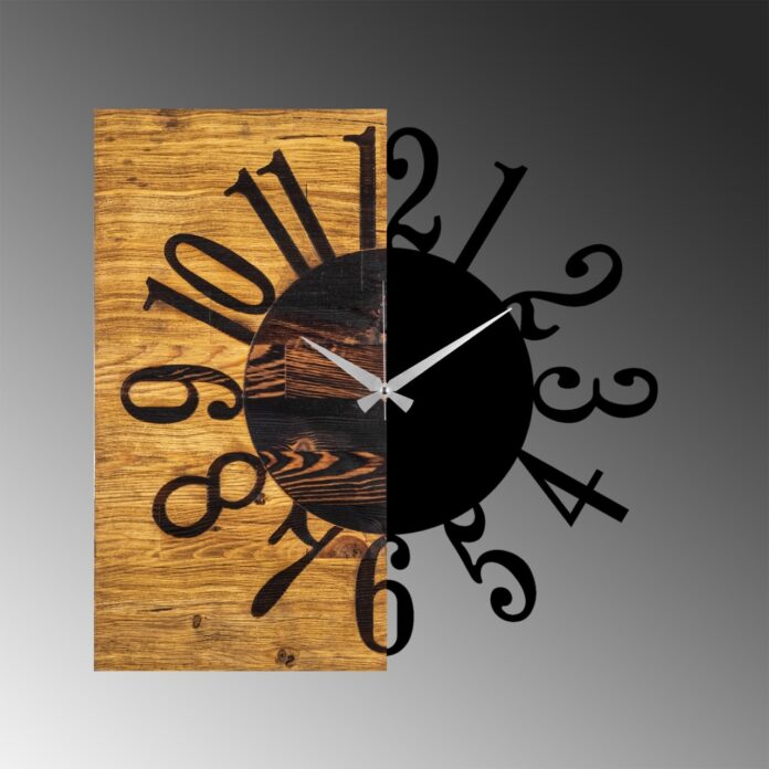 Ceas de perete decorativ din lemn Wooden Nuc 58x3x58 cm Ceas de perete decorativ din lemn Wooden Nuc 58x3x58 cm