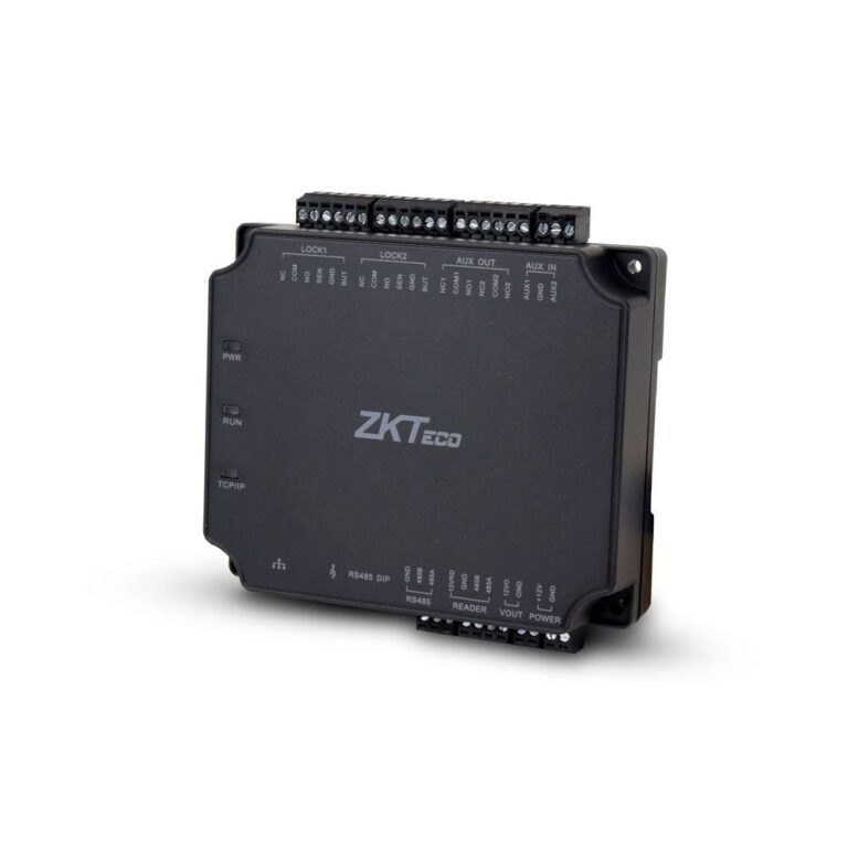 Centrala control acces IP ZKTeco CON-C2-260, 2 usi, 30.000 carduri, 3.000 amprente, 100.000 evenimente