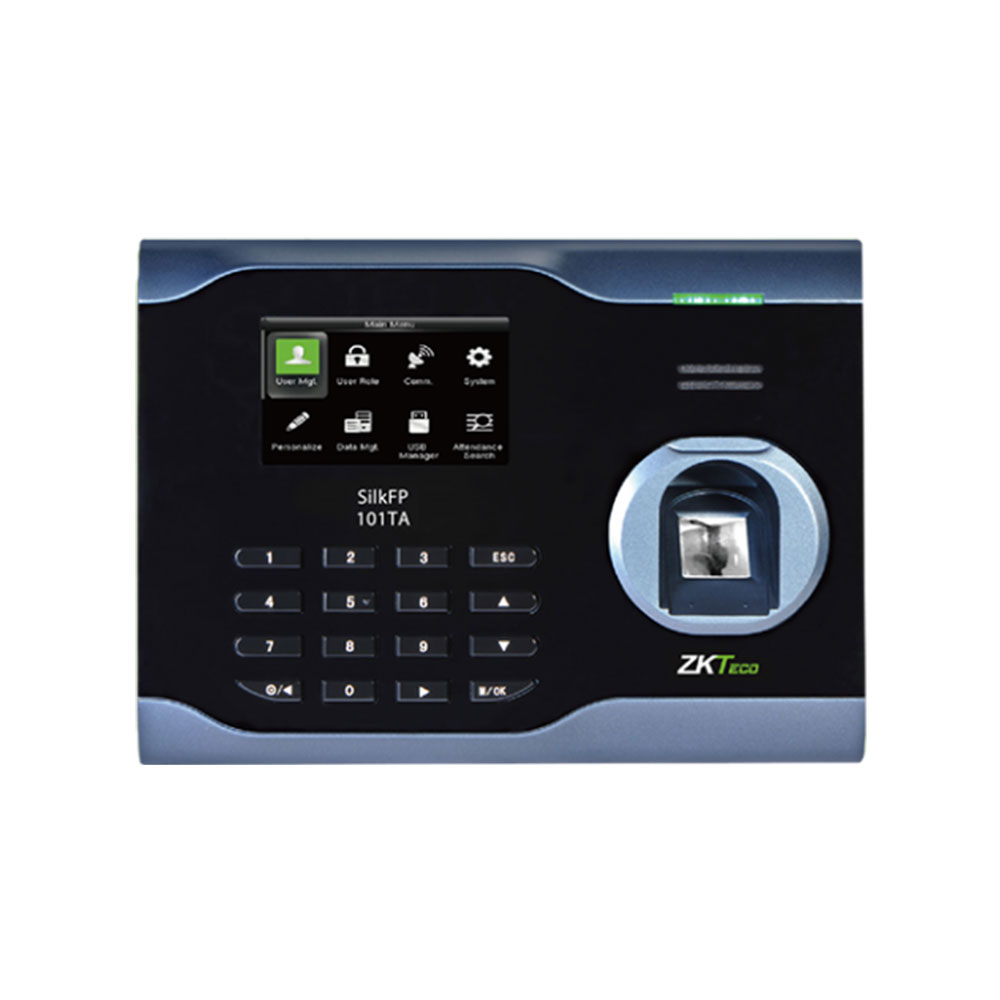 Controler de acces biometric IP ZKTeco TA-SILKFP-101TA-1, ecran 2.8 inch, parola, 3.000 amprente, 10.000 carduri, 100.000 evenimente Controler de acces biometric IP ZKTeco TA-SILKFP-101TA-1, ecran 2.8 inch, parola, 3.000 amprente, 10.000 carduri, 100.000 evenimente