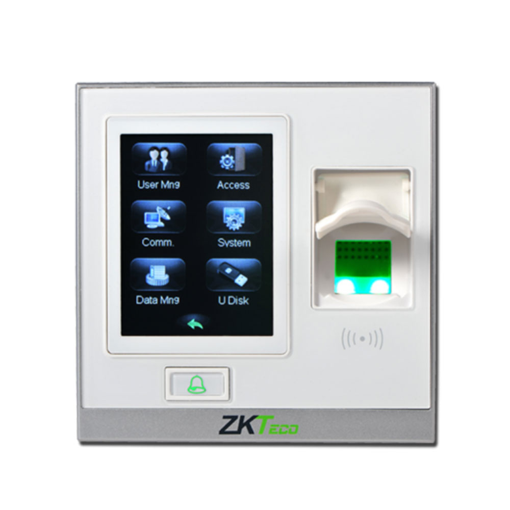Cititor de proximitate biometric TCP/IP ZKTeco LC-SF420ZLM-W-1, ecran tactil 2.8 inch, EM, 125 KHz, 1.500 amprente, 5.000 carduri, 80.000 evenimente Cititor de proximitate biometric TCP/IP ZKTeco LC-SF420ZLM-W-1, ecran tactil 2.8 inch, EM, 125 KHz, 1.500 amprente, 5.000 carduri, 80.000 evenimente