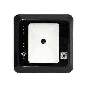 Cititor de proximitate RFID ZKTeco ACC-ER-QR50BM, Wiegand, Mifare, 13.56 MHz, cod QR, NFC, interior Cititor de proximitate RFID ZKTeco ACC-ER-QR50BM, Wiegand, Mifare, 13.56 MHz, cod QR, NFC, interior