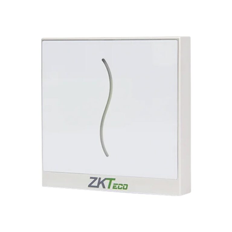 Cititor acces control ZKTeco GL-ER-PROID20-W-RS-2, RFID EM 125KHz, RS485, IP65, exterior/interior, alb