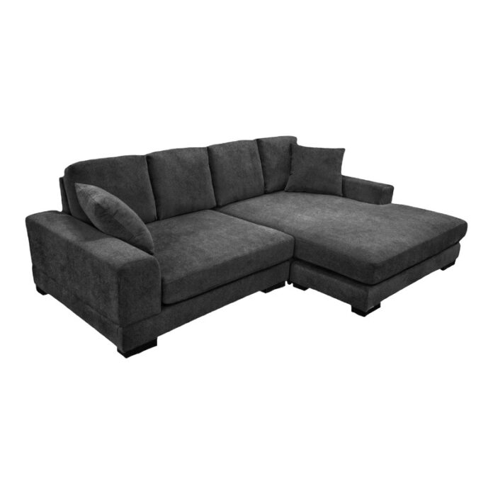 Coltar Cornerdo, gri inchis, 265x175x85 cm Coltar Cornerdo, gri inchis, 265x175x85 cm