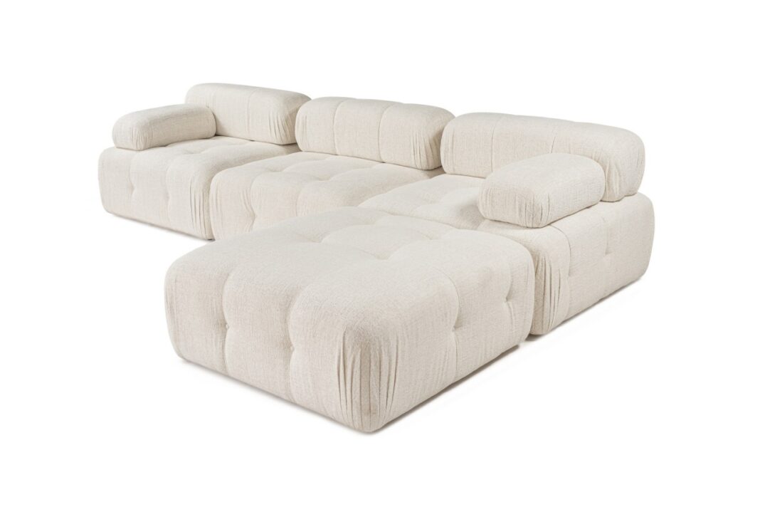 Colțar Doblo Crem 315x210x80 cm Colțar Doblo Crem 315x210x80 cm