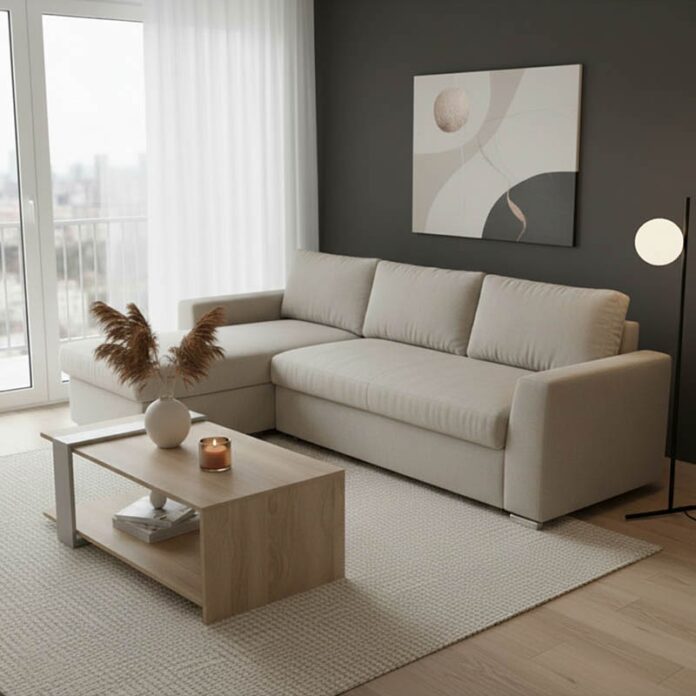 Coltar Dreapta Belle Bej 236x164x88 cm Coltar Dreapta Belle Bej 236x164x88 cm